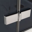 EAGO Dampfdusche DZ989F12 mit Duschtasse schwarz 100x100...