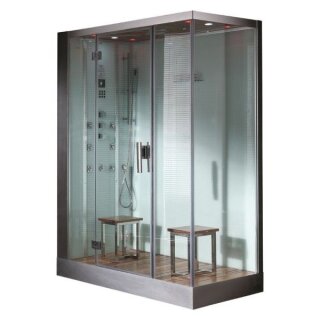 EAGO Dampfdusche DZ961-1F8 weiß 150x90