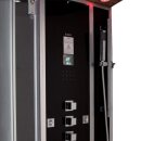 EAGO Dampfdusche DZ960-1F8 schwarz 100x90