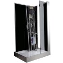 EAGO Dampfdusche DZ959-1F8 schwarz 120x90