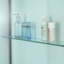 EAGO Dusche D989 mit Duschtasse weiß 100x100 links