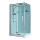 EAGO Dusche D990 weiß 120x90 links