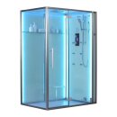 EAGO Dampfdusche DZ991-1F12 weiß 150x90 rechts