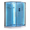 EAGO Dampfdusche DZ993-1F12 weiß 120x120