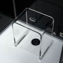 EAGO Dampfdusche DZ990F12 schwarz 120x90 links