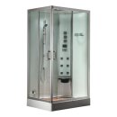 EAGO Dampfdusche DZ954F8 weiß 100x80 rechts