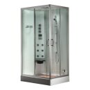 EAGO Dampfdusche DZ955F8 weiß 120x90 links