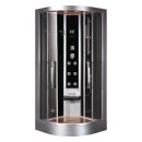 EAGO Dampfdusche DZ965F8 schwarz 90x90