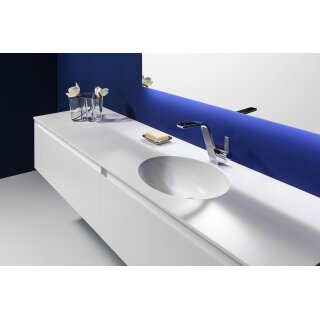 RepaBad Waschtischplatte SHARP 120/45, 1200 x 450 x 12 mm (Unterschränke und Dekoration nicht inklusive)