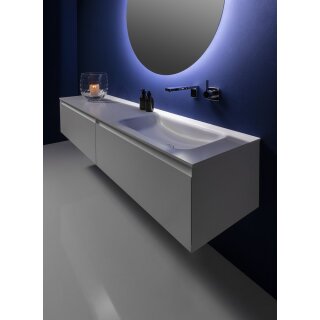 RepaBad Waschtischplatte SOFT 120/45, 1200 x 450 x 12 mm (Unterschränke und Dekoration nicht inklusive)