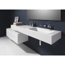 RepaBad Waschtischplatte SOFT 100/45, 1000 x 450 x 12 mm (Unterschränke und Dekoration nicht inklusive)