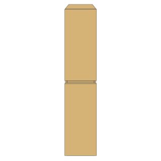 RepaBad Badmöbel BASE Hochschrank mit zwei Türen (Türanschlag universell links/rechts), 1690 x 350 x 350 mm