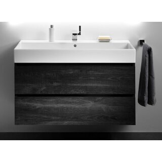 RepaBad Badmöbel BASE 40/120 mit 2 Auszügen, 1200 x 400 x 520 mm (Waschbecken nicht inklusive)