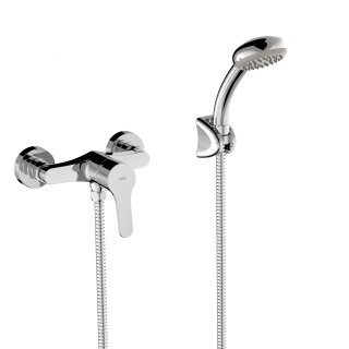 Tres Base-Tres, Einhebel Brausemischer, chrom
