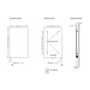 Howatech Infrarot Glasheizkörper 60x120cm 1050 Watt...