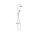 Tres Base-Tres Plus, Thermostatset Brausebatterie, chrom