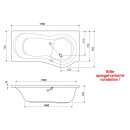 Raumsparwanne Wustrow L 170 170x75x42cm