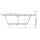 Sia asymmetrische Wanne 175x135x70cm links