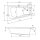 Sia asymmetrische Wanne 170x110x70cm rechts