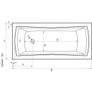 Rechteckwanne Linda 180x80cm