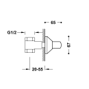 Tres Ese-23, Regler 1/2”, chrom