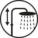 Euroshowers Thermo Combi Shower, Round Ø225mm