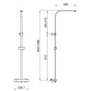 Euroshowers Thermo Combi Shower, Square 250×170 mm
