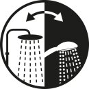 Euroshowers Thermo Combi Shower, Square 250×170 mm