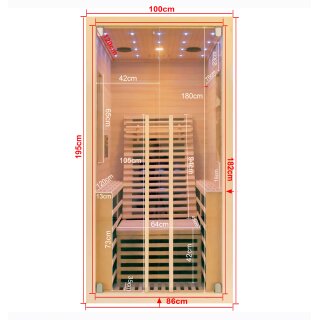 Infrarotkabine CARBON 1 für 1 Person