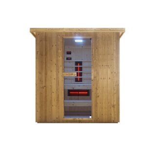 LAHTI Außensauna Infra & Sauna für 4-6 Personen; 198x181,5x202 cm
