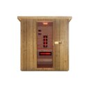 LAHTI Außensauna Infra & Sauna für 4-6 Personen; 198x181,5x202 cm