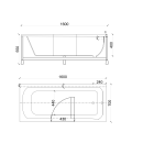 Budo-Plast Baths Perfection - Badewanne mit Glastür
