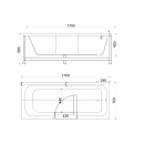 Budo-Plast Baths Perfection - Badewanne mit Glastür