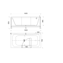 Budo-Plast Baths Perfection - Badewanne mit Glastür