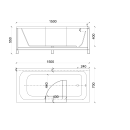Budo-Plast Baths Perfection - Badewanne mit Glastür