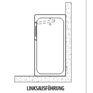 Türpositionierung links