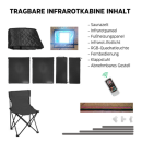 Tragbare Infrarotkabine (90x90x190 cm)