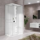 Novellini Glax 2 2.0 A - Dampfdusche 100x80 cm Total...