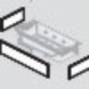 Frontschürze + 2 Seitenschürzen