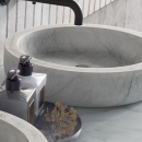 Forzalaqua Badmöbel-Set Plateau Carrara poliert, Verona Carrara, Reno 2.0