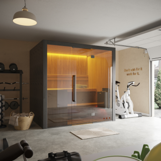 Hekla Indoor Sauna Traditional 210 - 4 Personen (210 x 160 x 210cm)