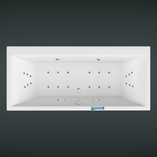 MALIBU PLUS - Whirlpool Badewanne mit Power Kombisystem