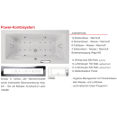 GLAMOUR - Whirlpool Badewanne mit Power Kombisystem