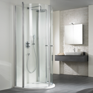 HSK Exklusiv 2.0 Runddusche pendelbar, 4-teilig (Radius 500)