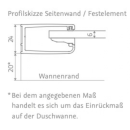 HSK Exklusiv 2.0 Runddusche pendelbar, 4-teilig (Radius 500)