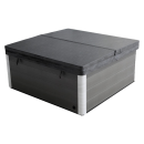 EAGO AWT IN-702 mit Wärmepumpe Sterling Silver 212x212cm grau