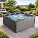 EAGO AWT IN-402 premium Cloudy Black 200x200cm grau