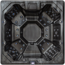 EAGO AWT IN-702 extreme Cloudy Black 212x212cm grau