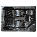 EAGO AWT IN-704 mit Wärmepumpe Cloudy Black 220x160cm grau