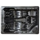 EAGO AWT IN-704 premium Cloudy Black 220x160cm grau